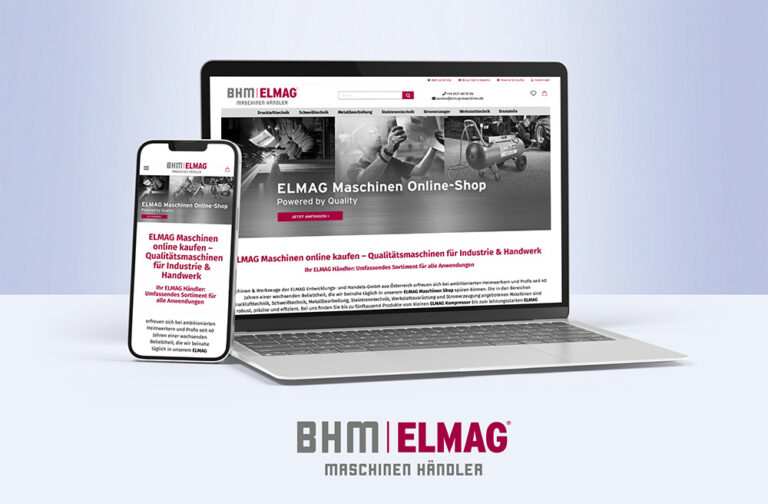 Onlineshop, Corporate Design, SEO | ELMAG Maschinen Shop